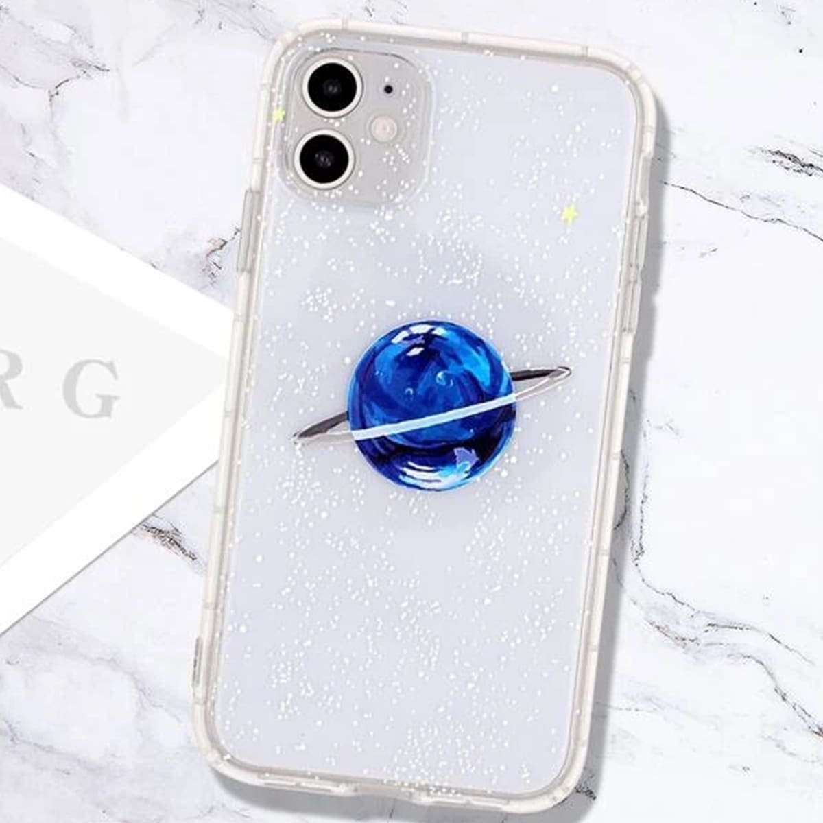 

Planet Print iPhone Case, Blue