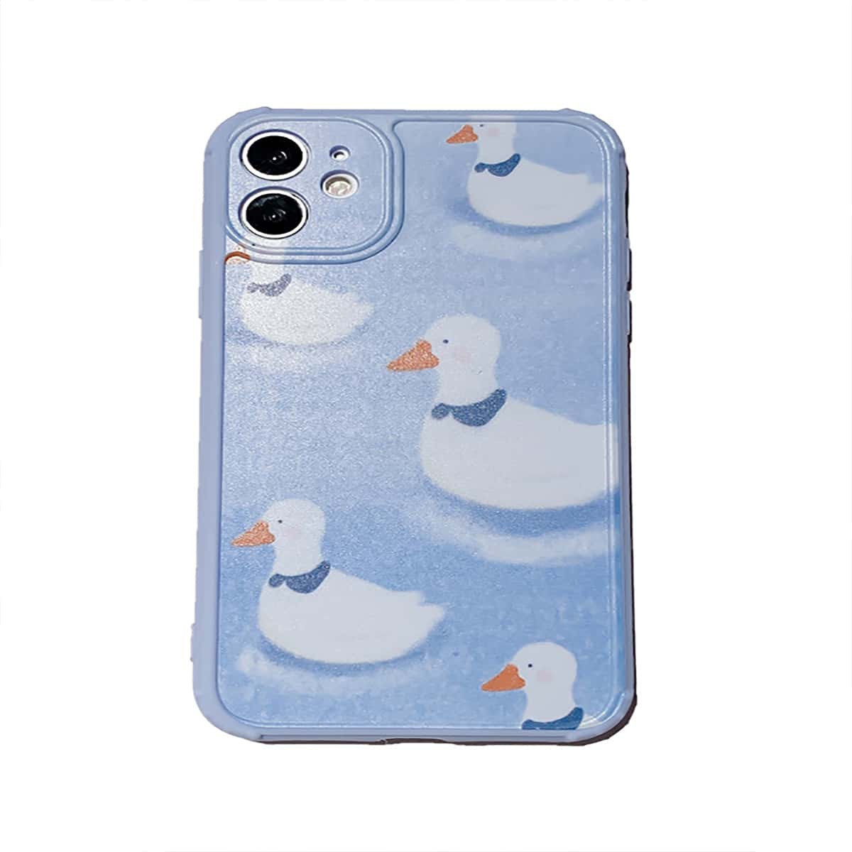 

Cartoon Duck iPhone Case, Baby blue