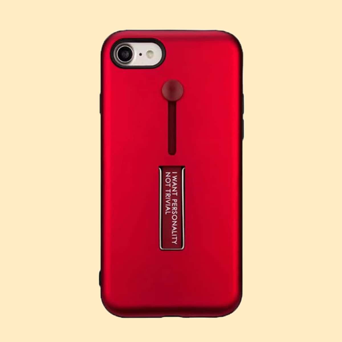 

Magnetic Holder iPhone Case, Red