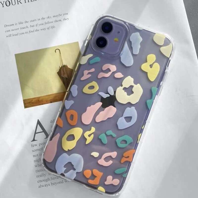 

Leopard Clear iPhone Case, Multicolor