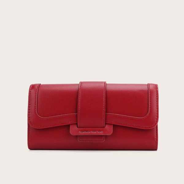 

Letter Graphic Fold Over Purse, Red