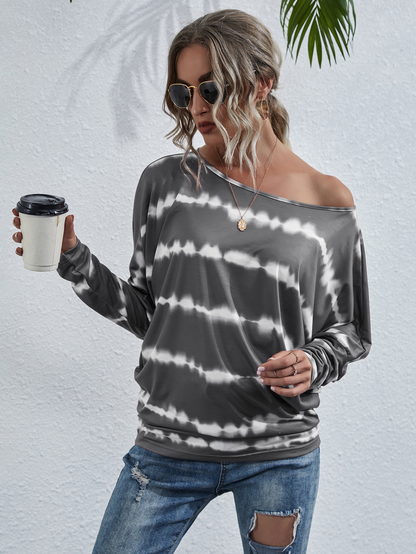 Tie Dye Batwing Sleeve Tee thumbnail