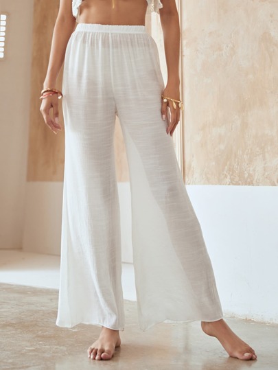 Solid Cover Up Pants