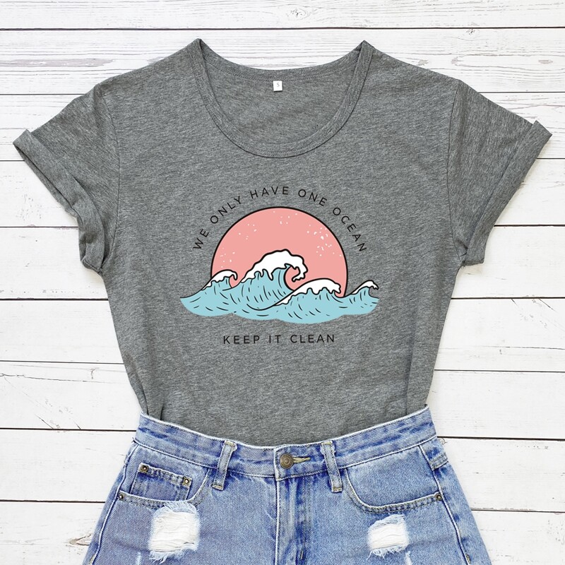 

Slogan Graphic Tee, Grey