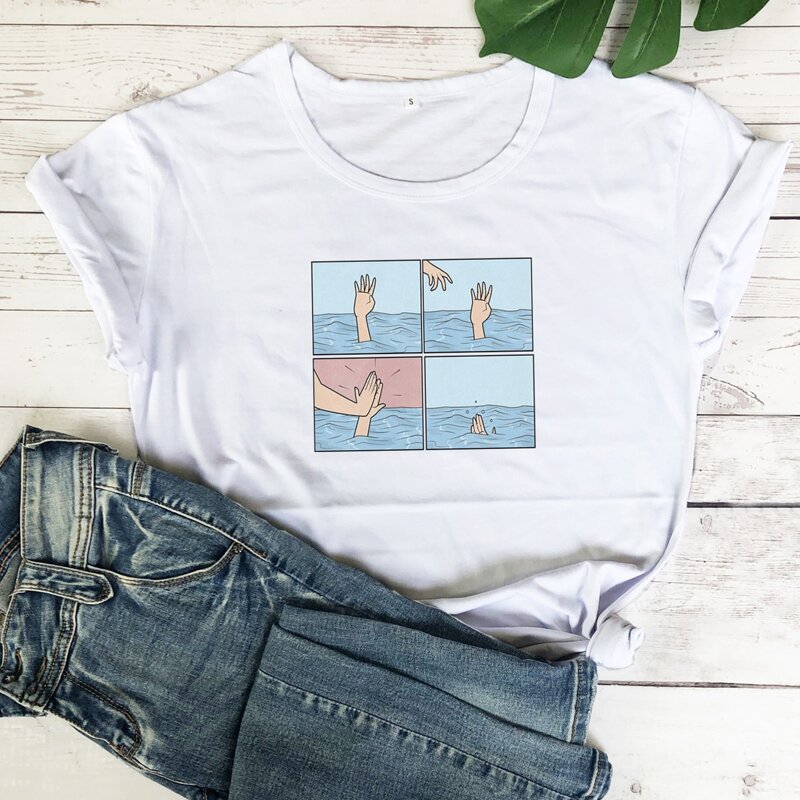 

Graphic Print Tee, White