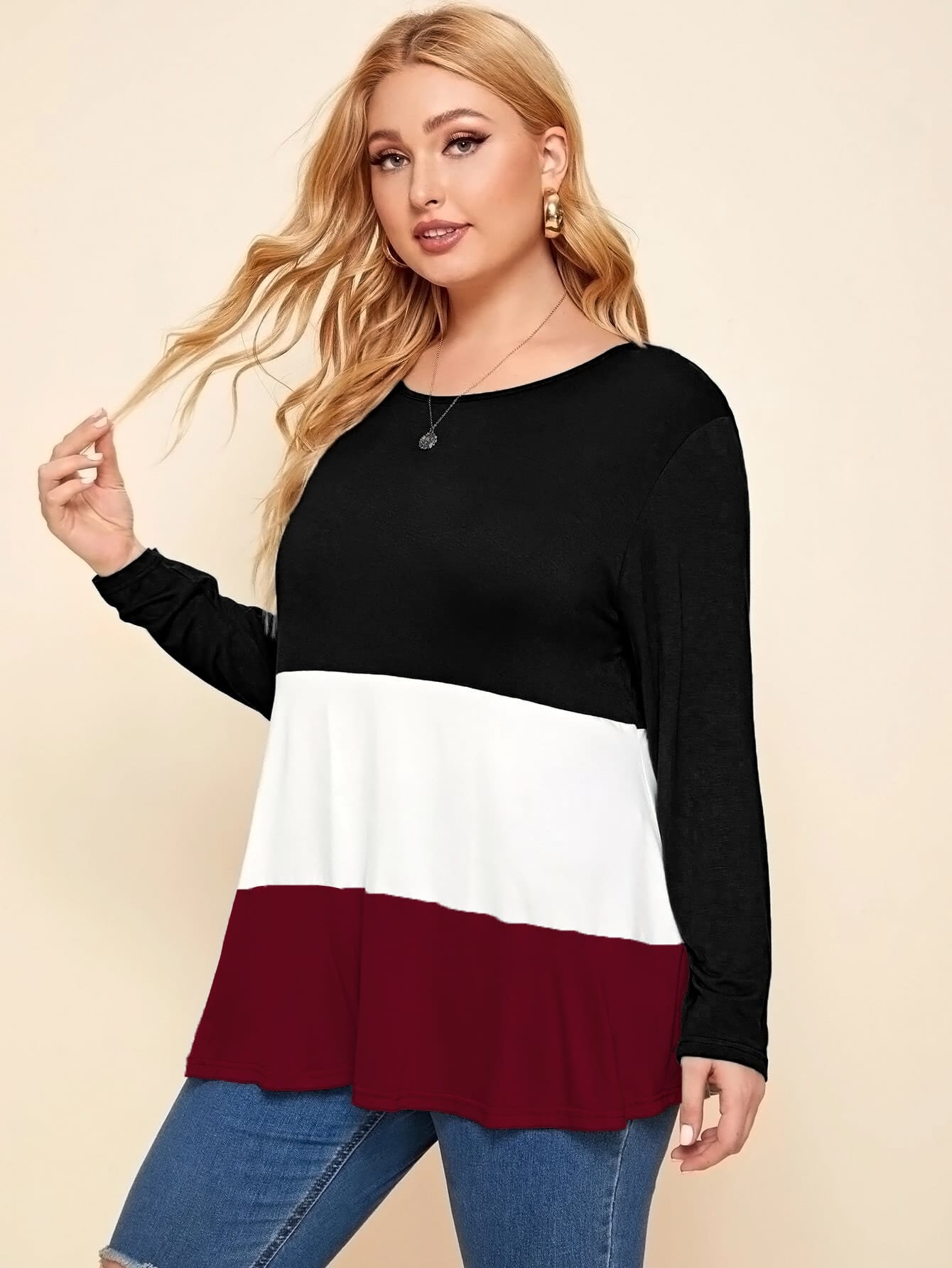 Plus Cut And Sew Long Sleeve Tee thumbnail