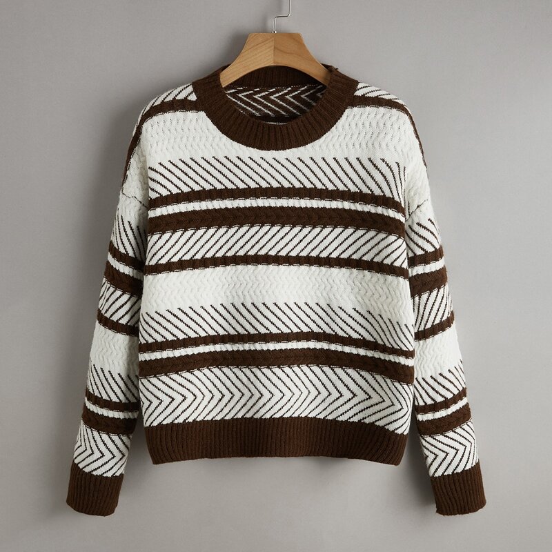 

Stripe Pattern Sweater, Multicolor