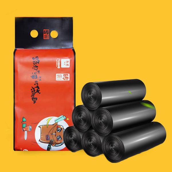 

5rolls Portable Garbage Bag, Black