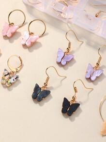 NAIZHU 42入組蝴蝶裝飾DIY首飾套裝