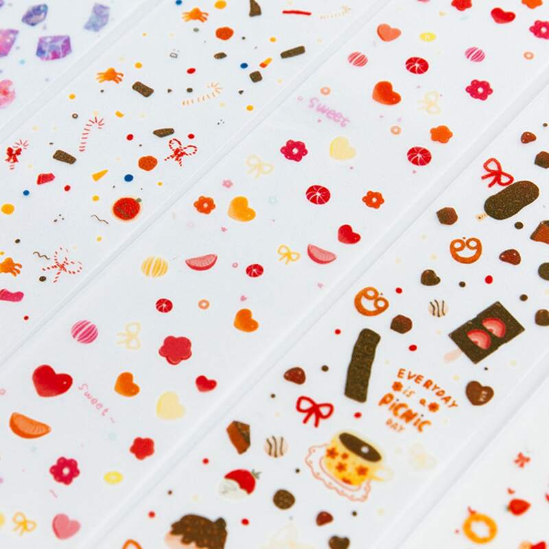 

1sheet Random Pattern Sticker, Multicolor