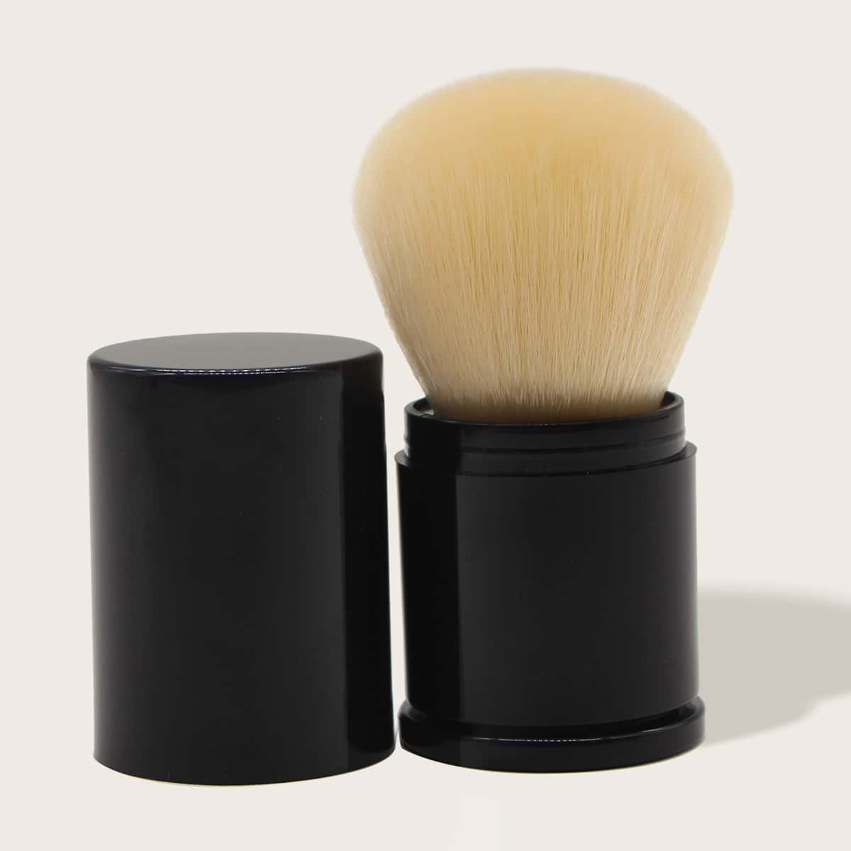

1pc Collapsible Powder Brush, Black