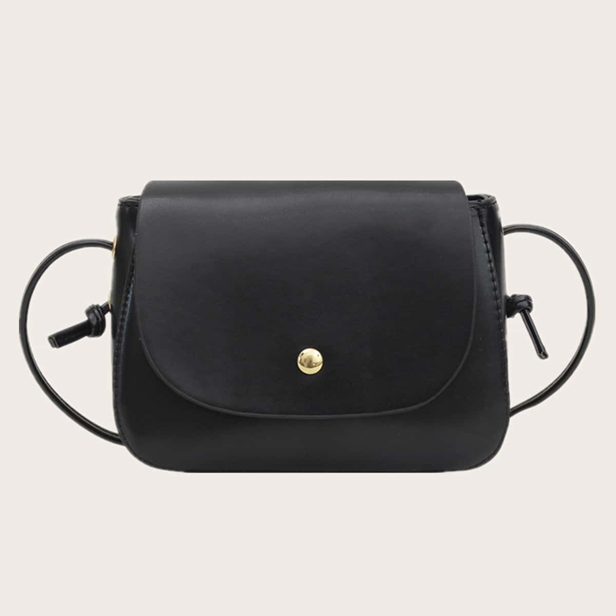

Flap Crossbody Bag, Black