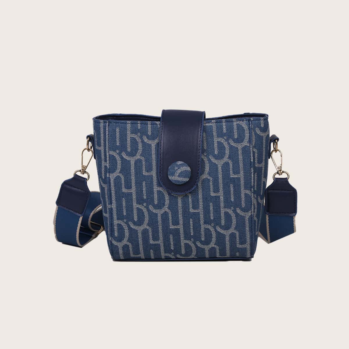 

Geometric Pattern Guitar Strap Bag, Blue