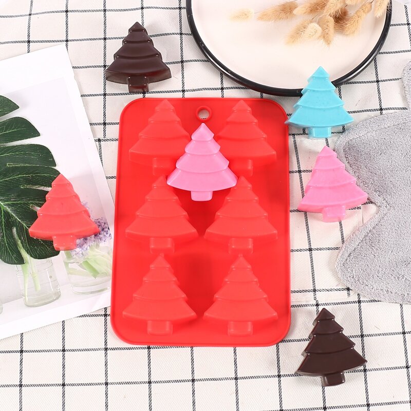 

1pc Random Color Christmas Tree Shaped Mold, Multicolor