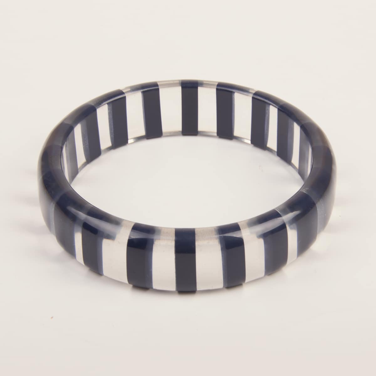 

Striped Acrylic Bangle, Multicolor