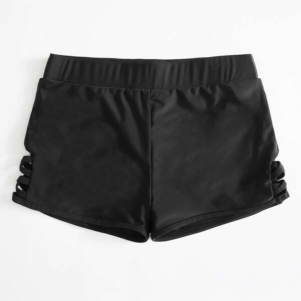 

Solid Bikini Shorts, Black