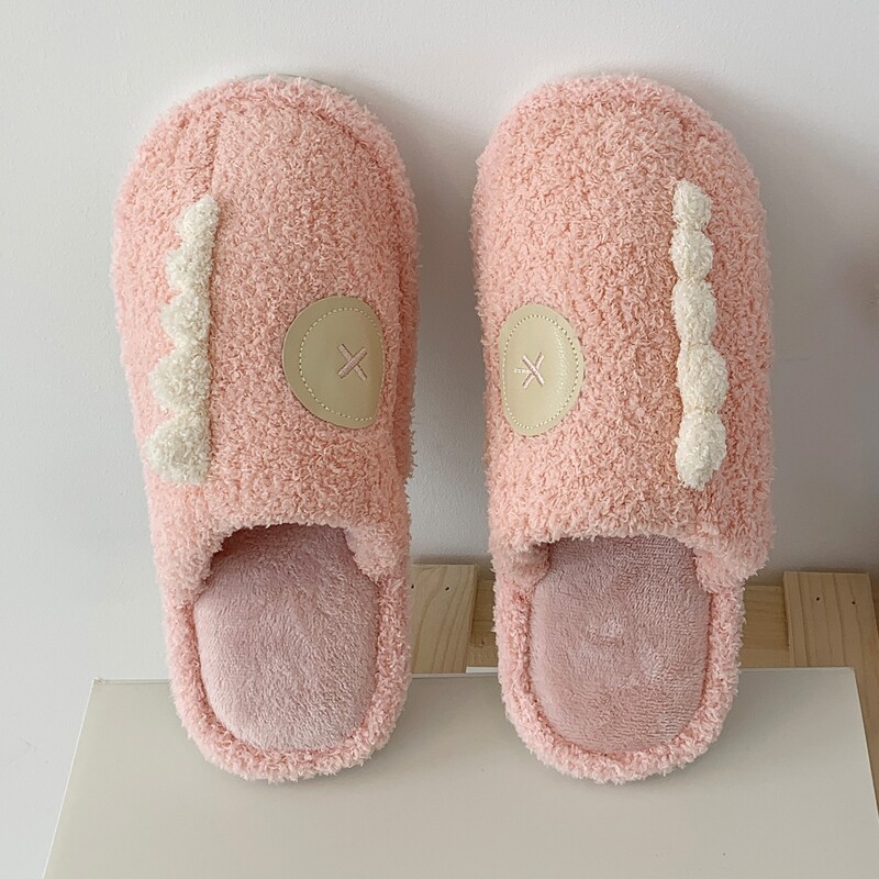 

Pom Pom Fluffy Slippers, Baby pink
