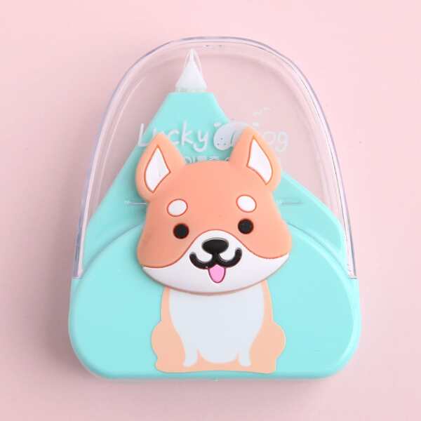 

1pc Cartoon Graphic Correction Tape, Green