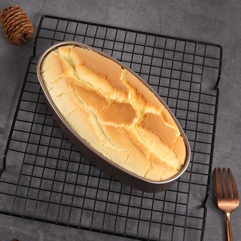 

1pc Oval Cake Mold, Bronze