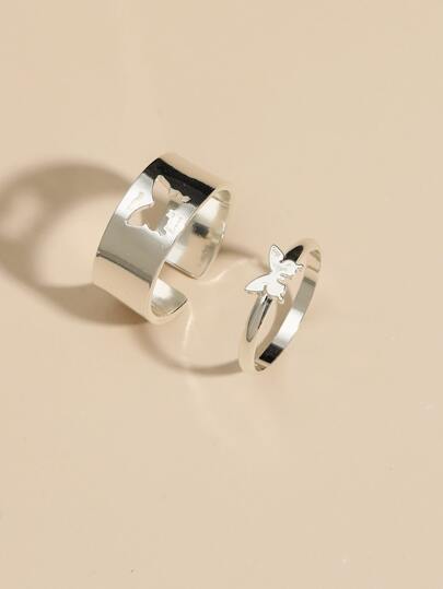 shein rings butterfly