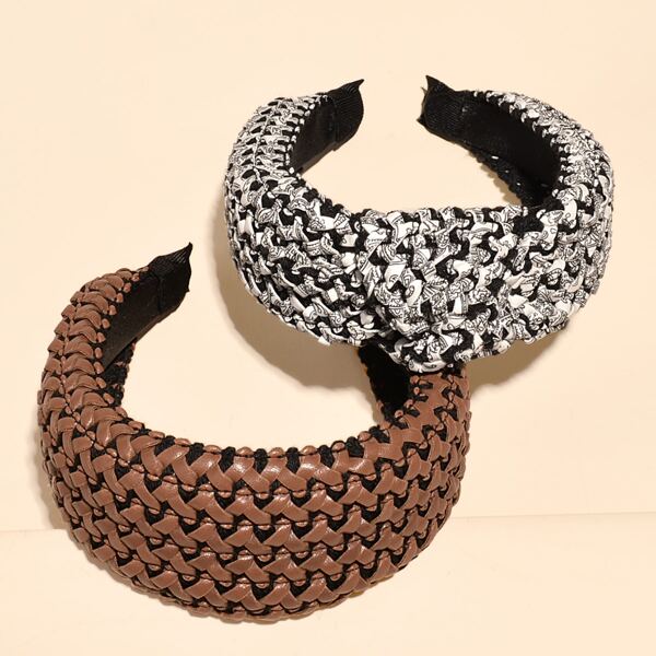 

2pcs Two Tone Hair Hoop, Multicolor