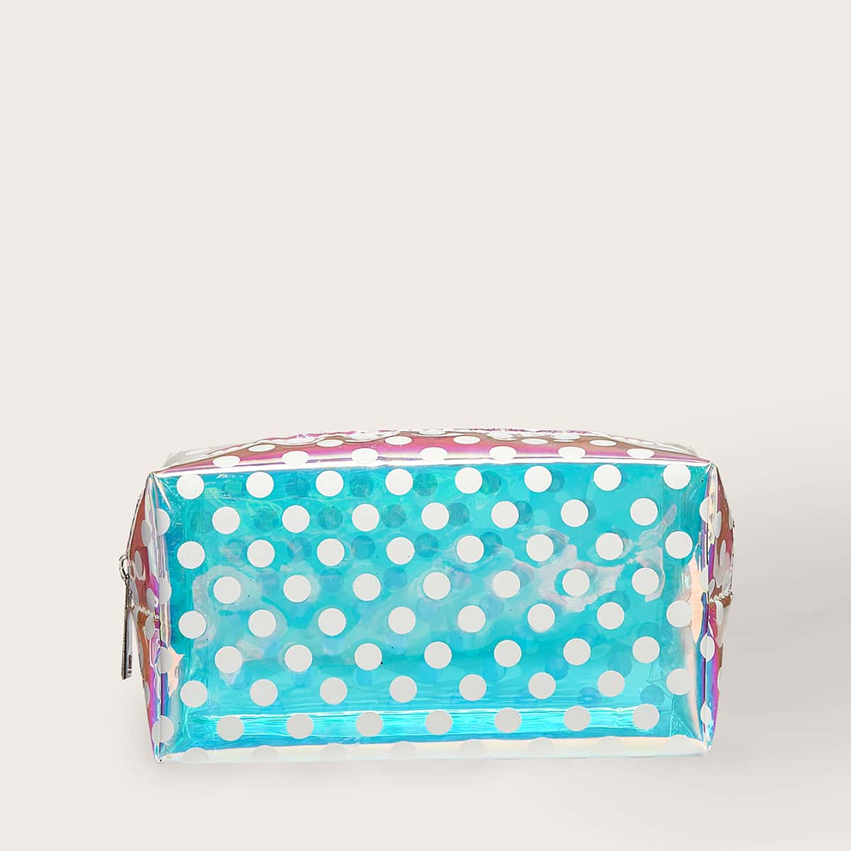 

Holographic Polka Dot Makeup Bag, Multicolor