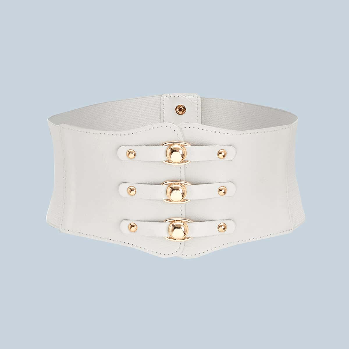 

Corset Wide Belt, White