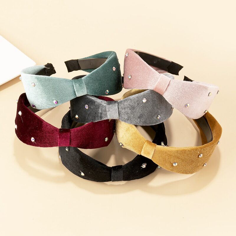 

6pcs Rhinestone Decor Hair Hoop, Multicolor