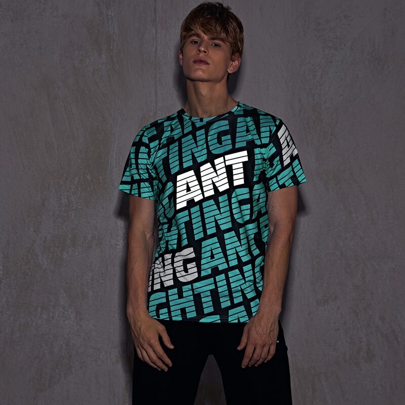 

Men Letter Graphic Sports Tee, Multicolor