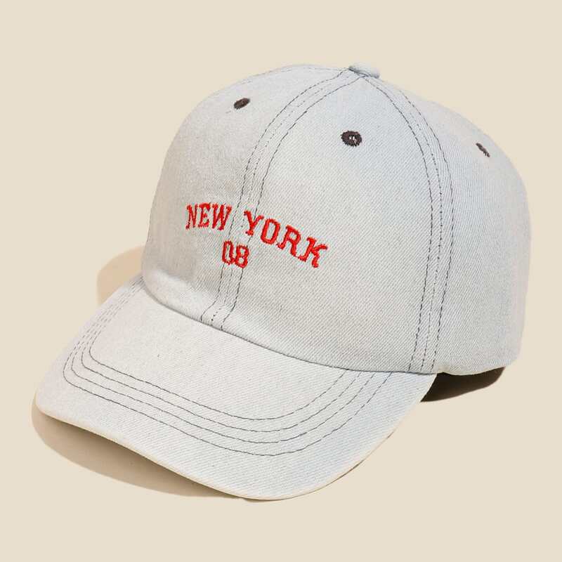 

Guys Letter Embroidered Baseball Cap, Baby blue