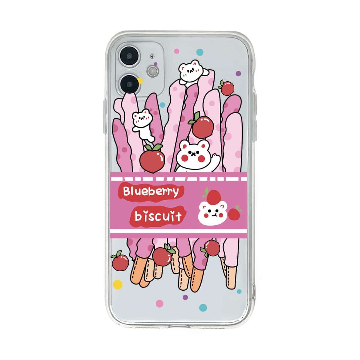 

Cartoon & Letter Graphic iPhone Case, Multicolor