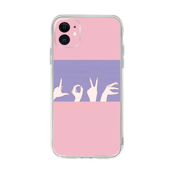 

Чехол для iPhone с принтом руки, Многоцветный