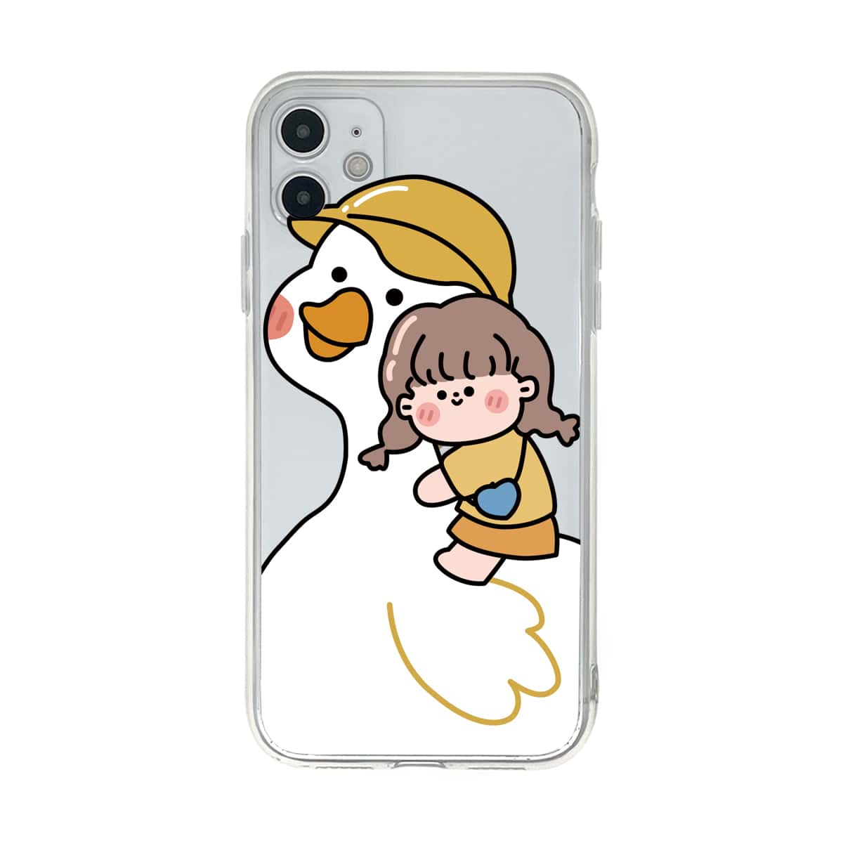 

Girl & Duck Print iPhone Case, Multicolor