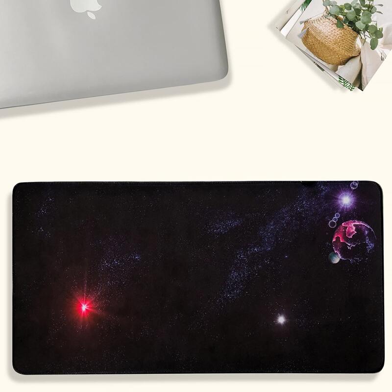 

Planet Print Mouse Pad, Black