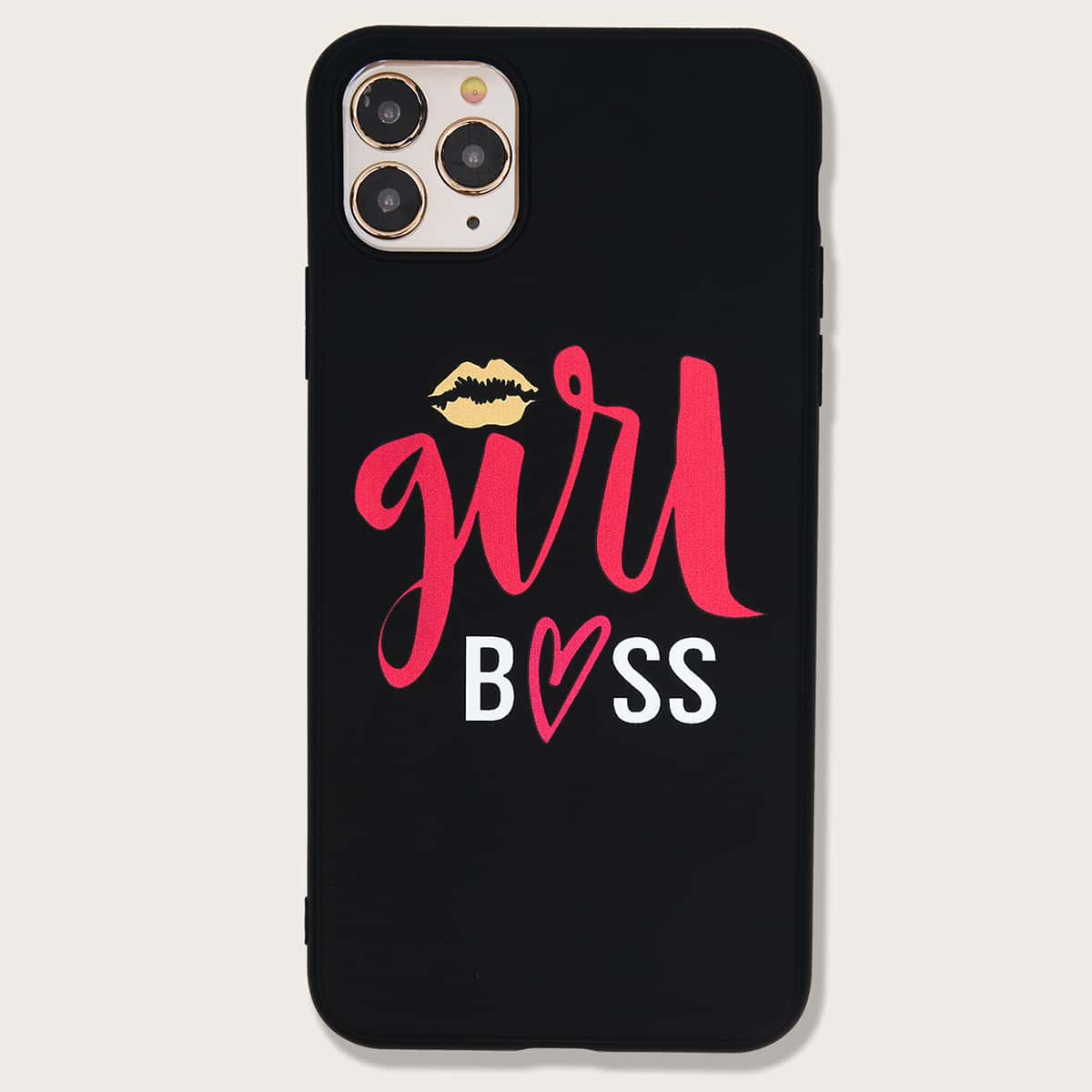 

Slogan Graphic iPhone Case, Black