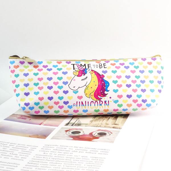 

Unicorn Print Pencil Case, Multicolor