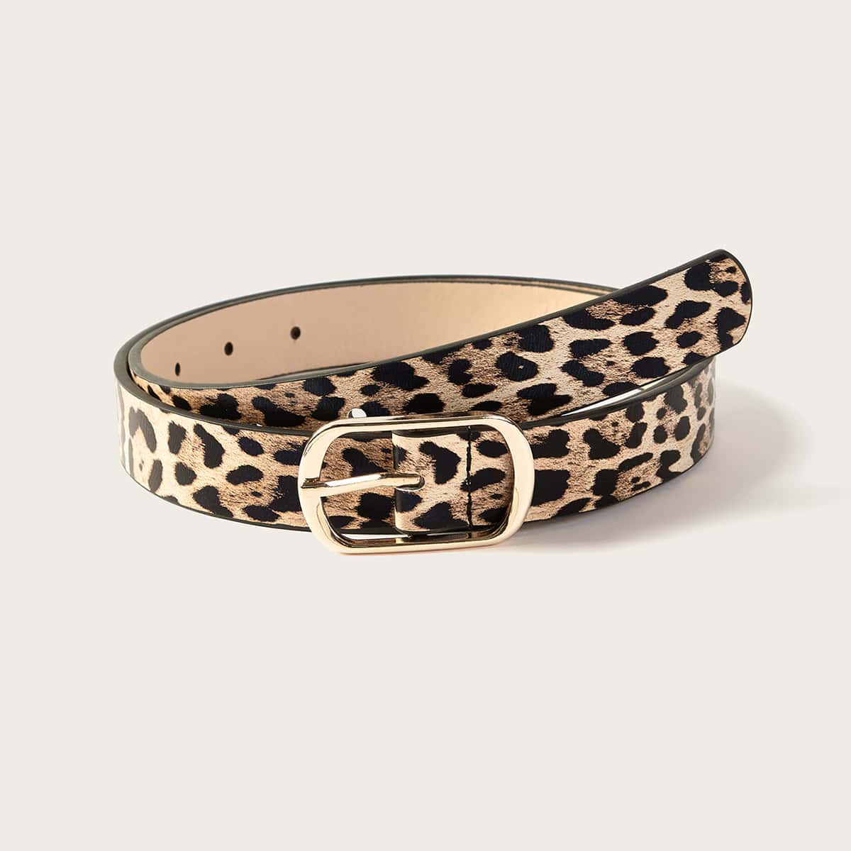 

Leopard Buckle Belt, Multicolor
