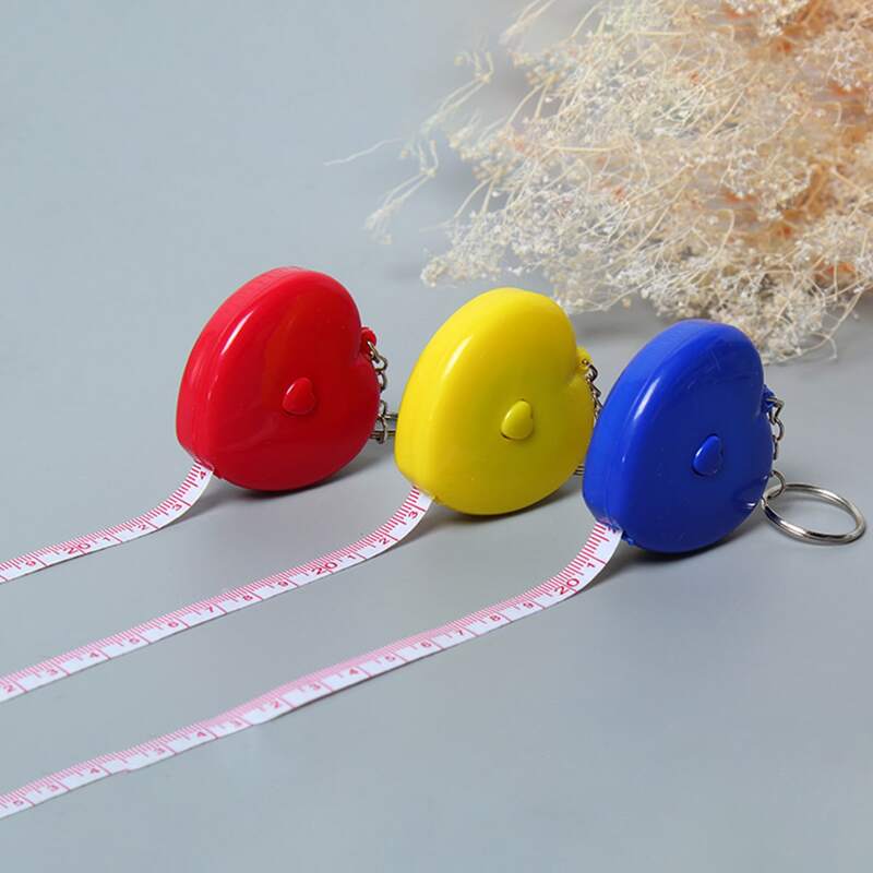 

1pc Heart Shaped Random Tape Measure, Multicolor