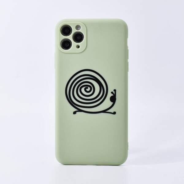 

Snails Print iPhone Case, Green