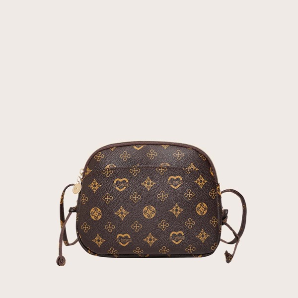 

Girls Graphic Crossbody Bag, Brown