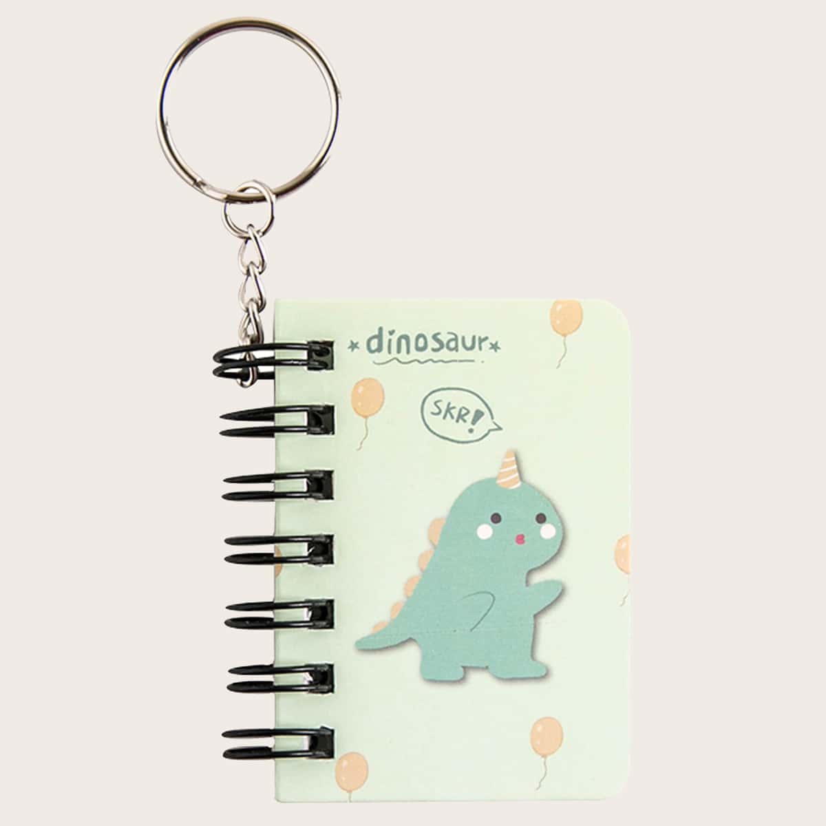 

4pcs Cartoon Graphic Random Keychain Notepad, Multicolor