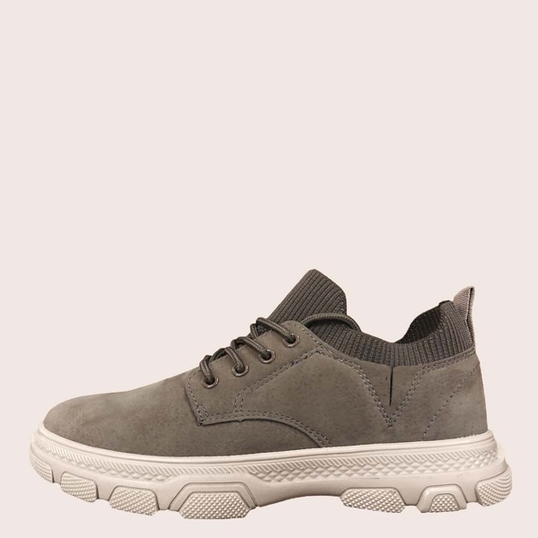 

Men Lace-up Front Wide Fit Dress Shoes, Khaki