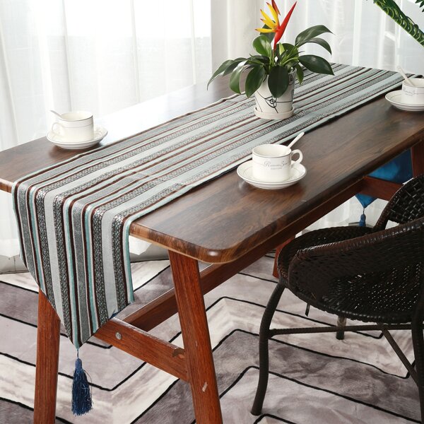 

Striped Pattern Table Runner, Multicolor