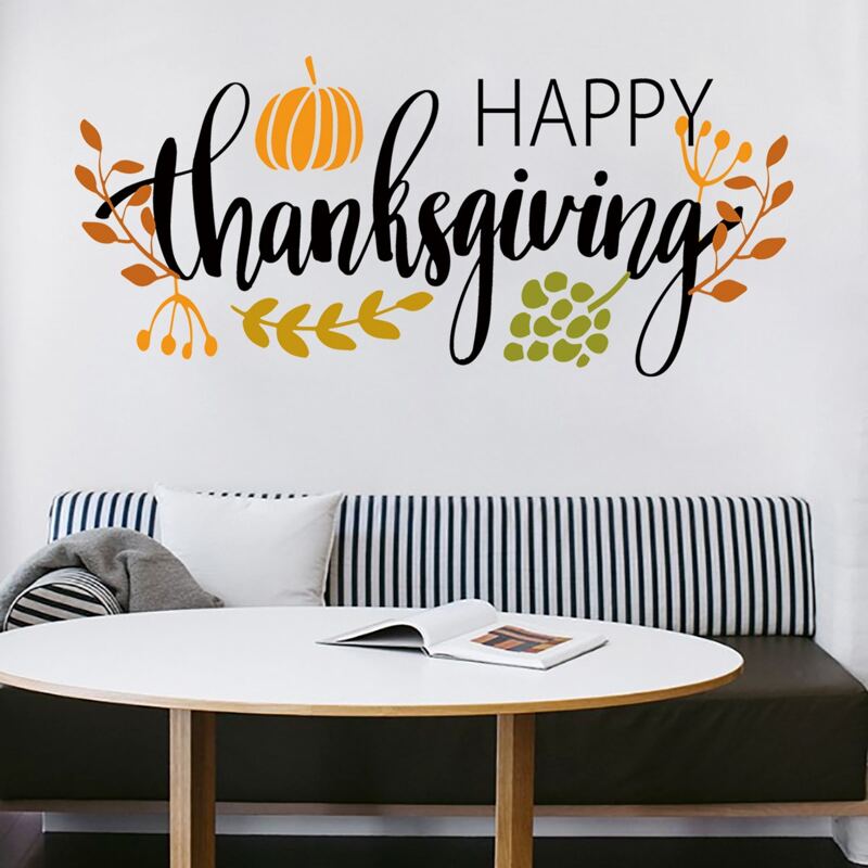 

Slogan Graphic Wall Sticker, Multicolor