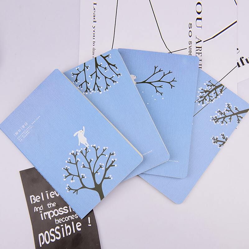 

1pc Cartoon Graphic Random Notebook, Blue