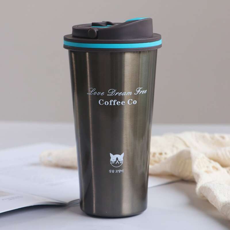 

1pc Stainless Steel Coffee Cup, Grey
