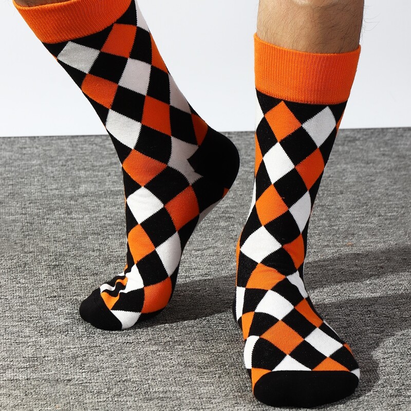 

Guys Geo Pattern Socks, Multicolor