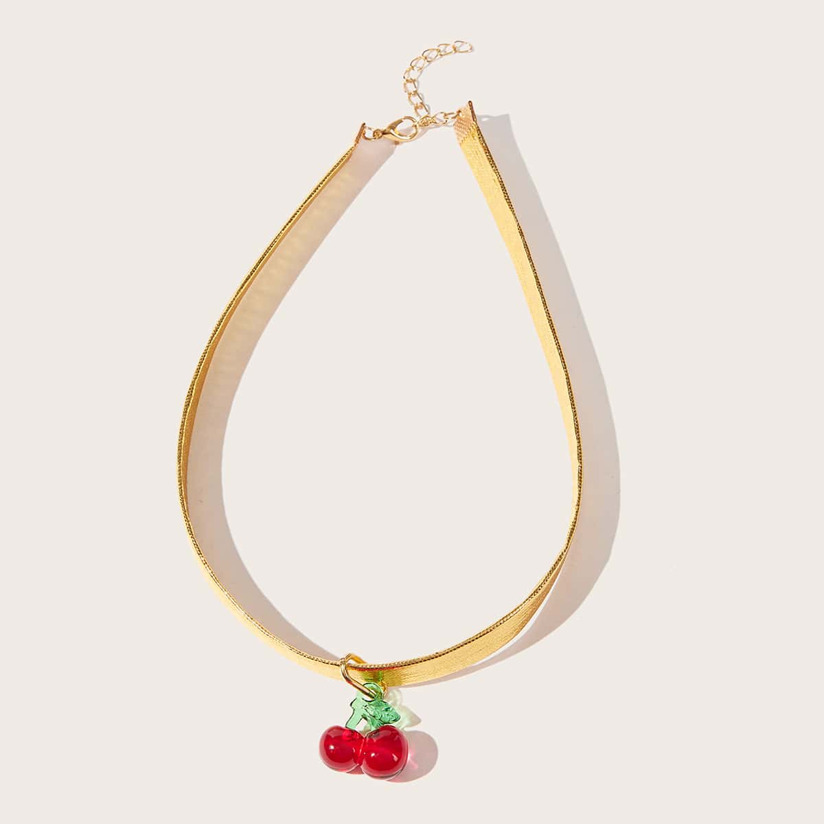 

Cherry Metallic Choker, Gold
