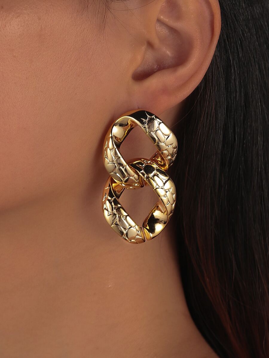 Pendientes vinculados - Amarillo Oro - Ver 1