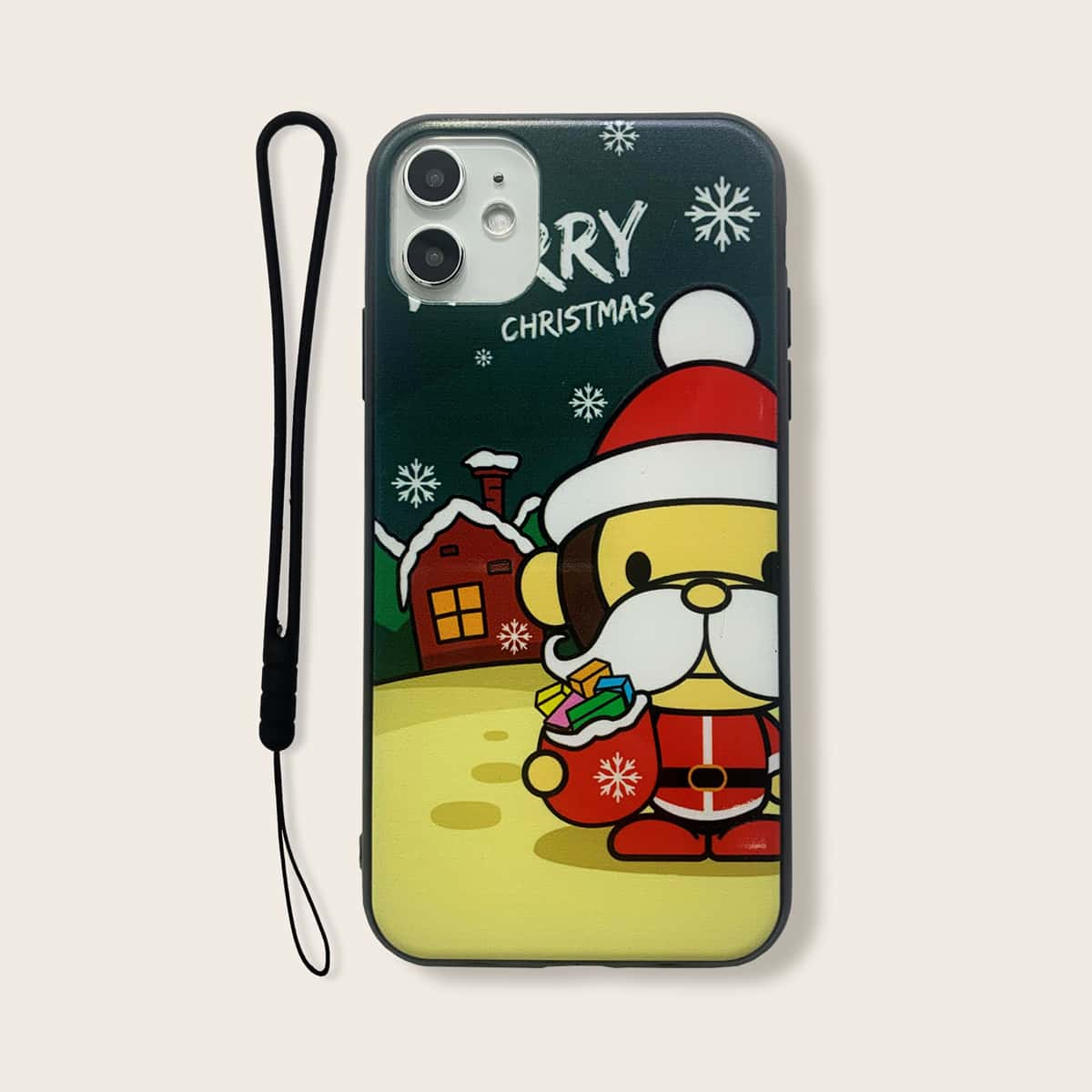 

Christmas Print iPhone Case With Lanyard, Multicolor
